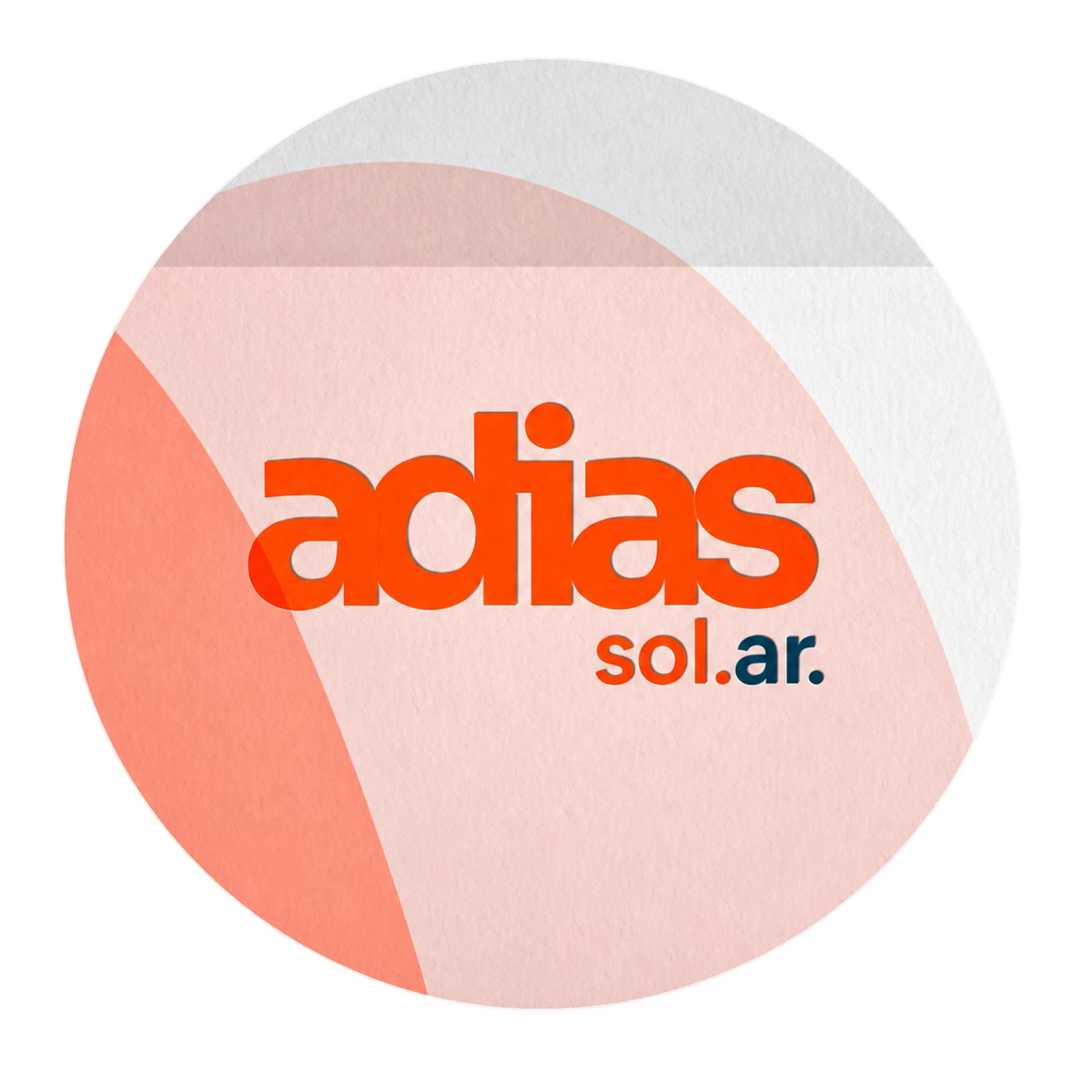Ilustração da nova marca com sol e ondas